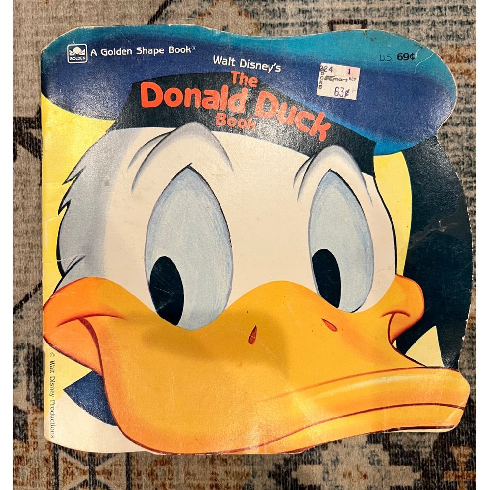 VTG A Golden Shape The Donald Duck Children's‎ Soft Paper Back Books 1964 Disney